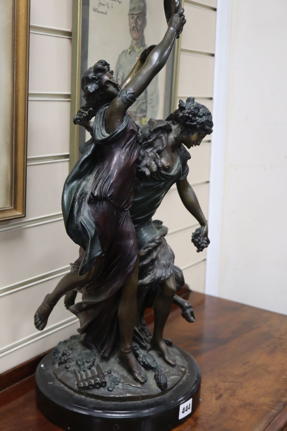 A bronze group of dancers, height 60cm